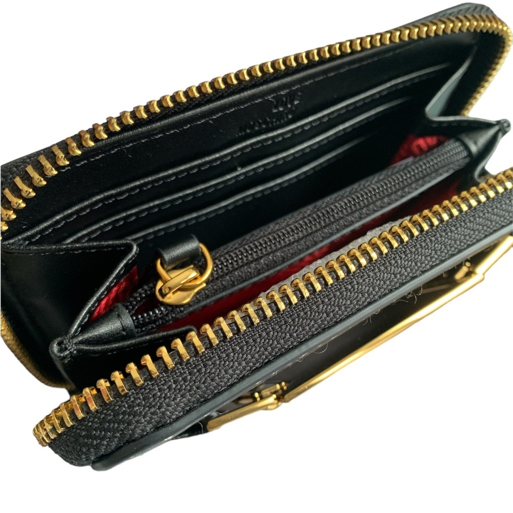 ❤️❤️❤️LOVE MOSCHINO BLACK FAUX LEATHER WALLET WITH ZIP CLOSURE❤️❤️❤️ - Picture 4 of 6